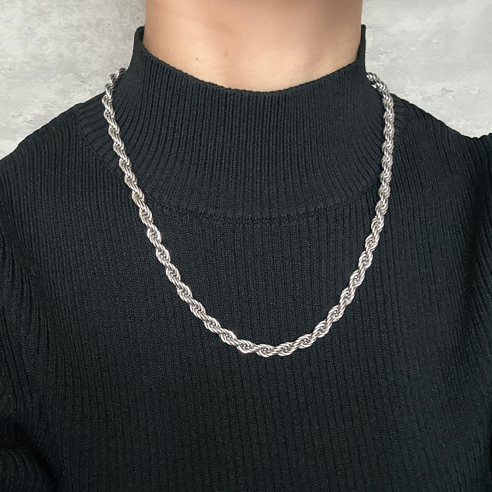 サムネイル： ステンレス　ロープチェーンネックレス