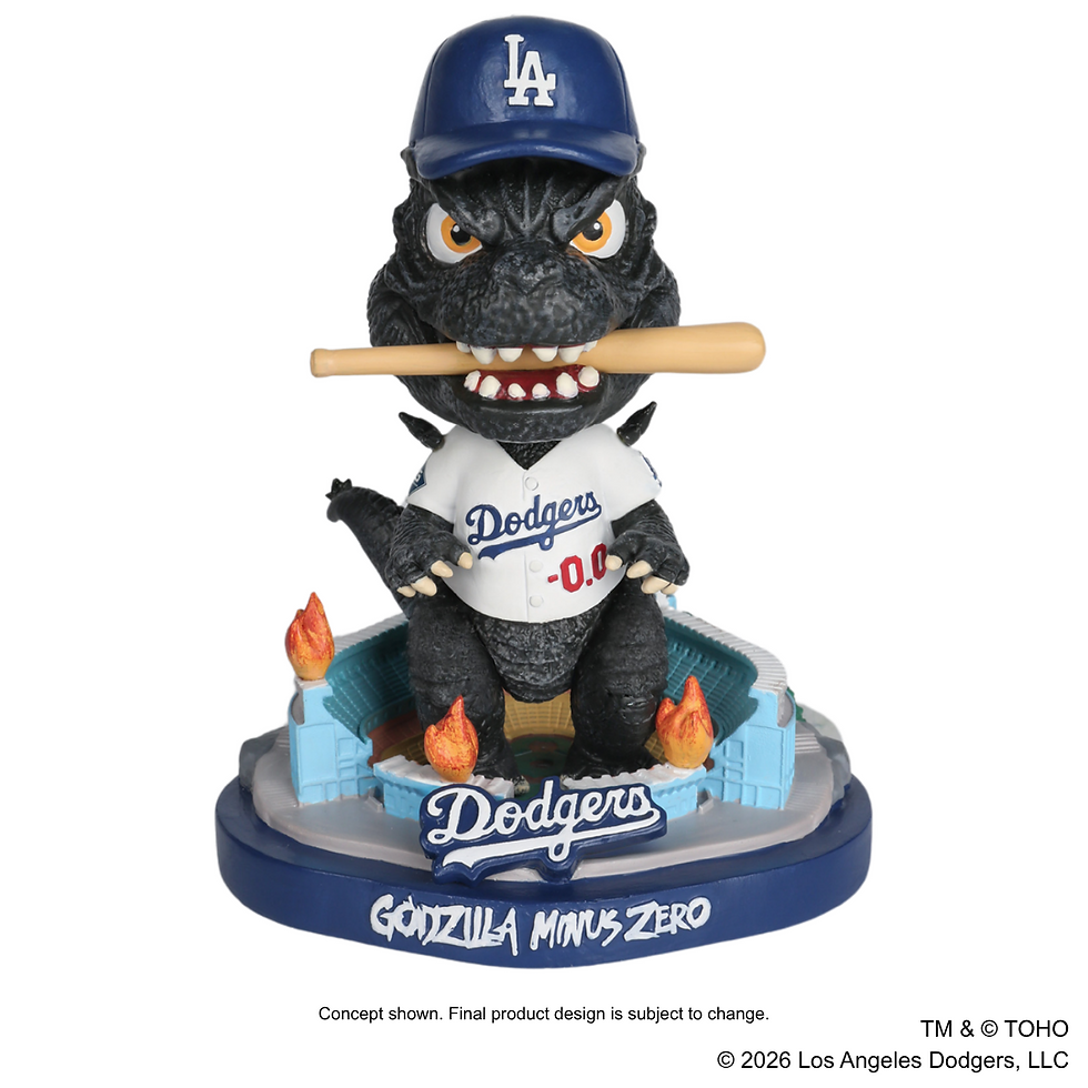Godzilla Minus Zero Dodgers bobblehead