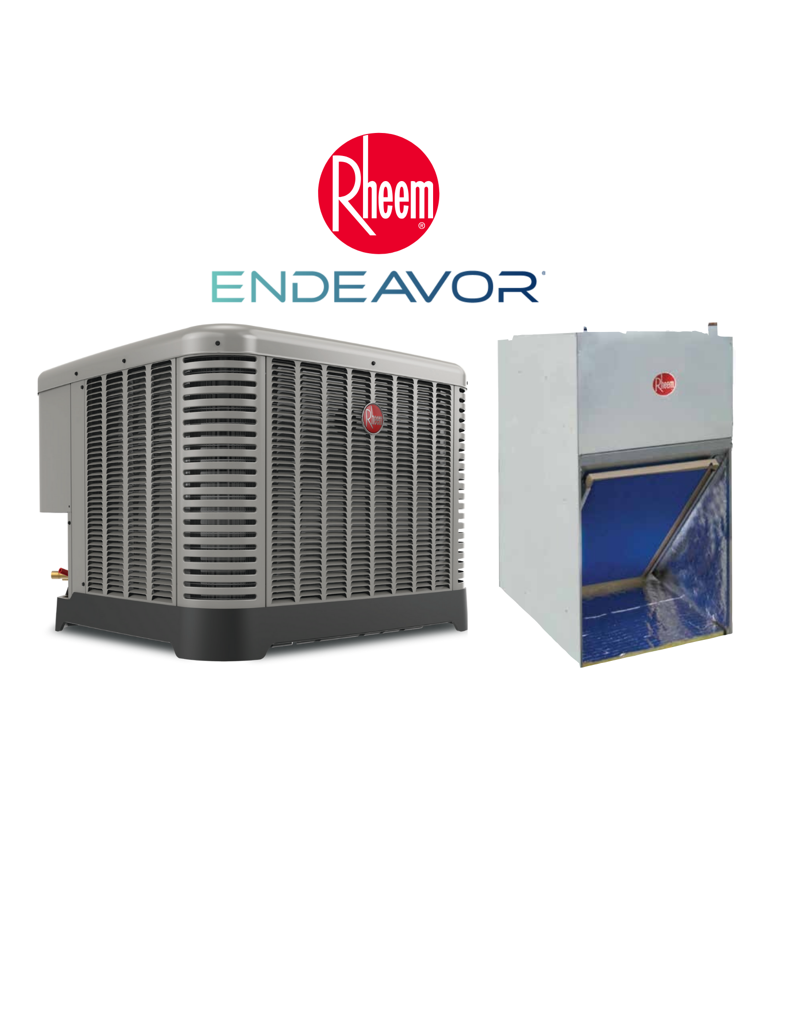 RHEEM 2 Ton AC System 14.3 SEER2