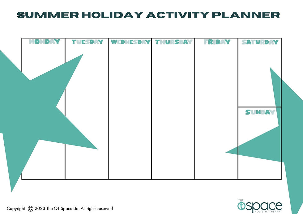Thumbnail: Summer Holiday Activity Planner