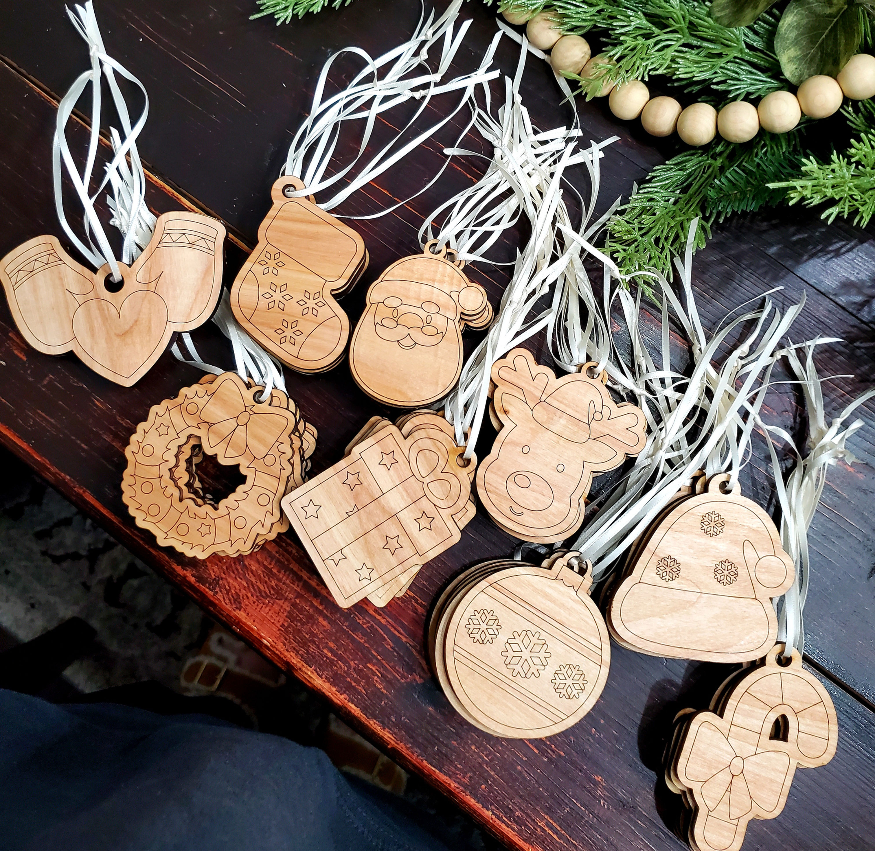 Unfinished Christmas Ornaments