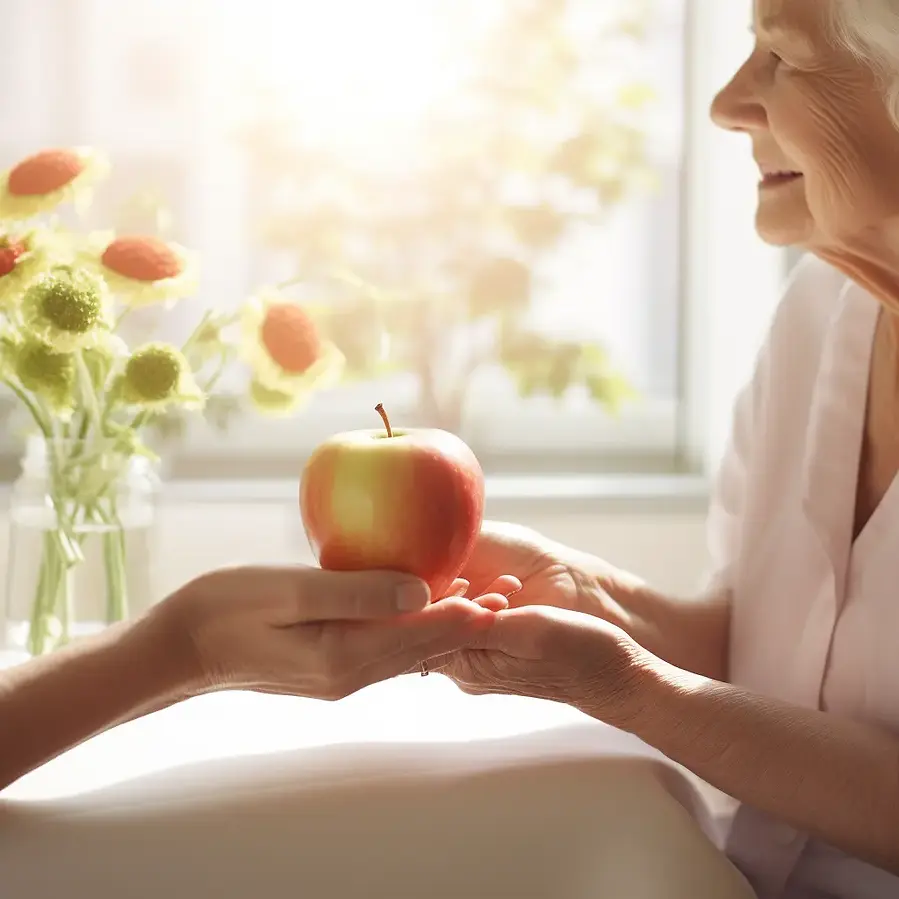 ignatius_bitvalley_friendly_nurse_giving_an_apple_to_old_woman__aaf58708-d5ee-45f5-bfc8-73