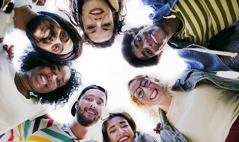 Group Students Smilling
