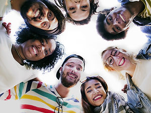 Group Students Smilling