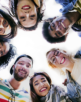 Group Students Smilling