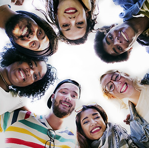 Group Students Smilling