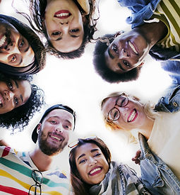 Group Students Smilling