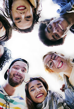 Group Students Smilling