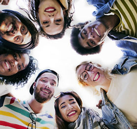 Group Students Smilling
