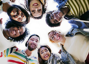 Group Students Smilling