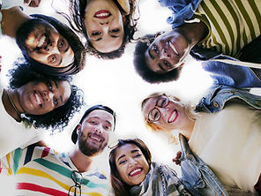 Group Students Smilling