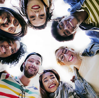 Group Students Smilling