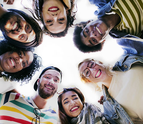 Group Students Smilling