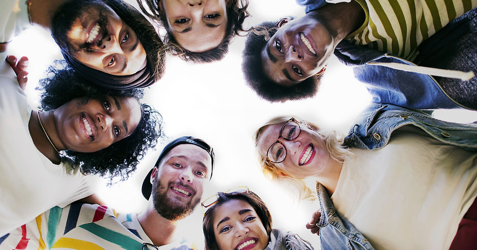 Group Students Smilling