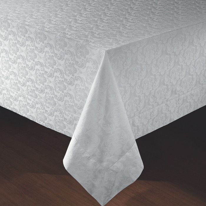 Miniatura: Toalha de Mesa Cetim de Jacquard  Dourada - Metragem: 1,50 x 3,00