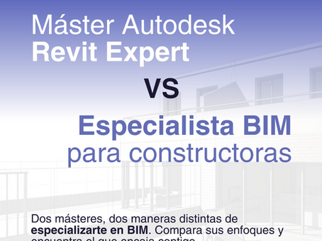 Máster Autodesk Revit Expert vs Especialista BIM para constructoras