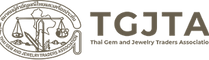 Certification section featuring the TGJTA logo, highlighting Erawan Atelier’s commitment to ethical sourcing, craftsmanship,