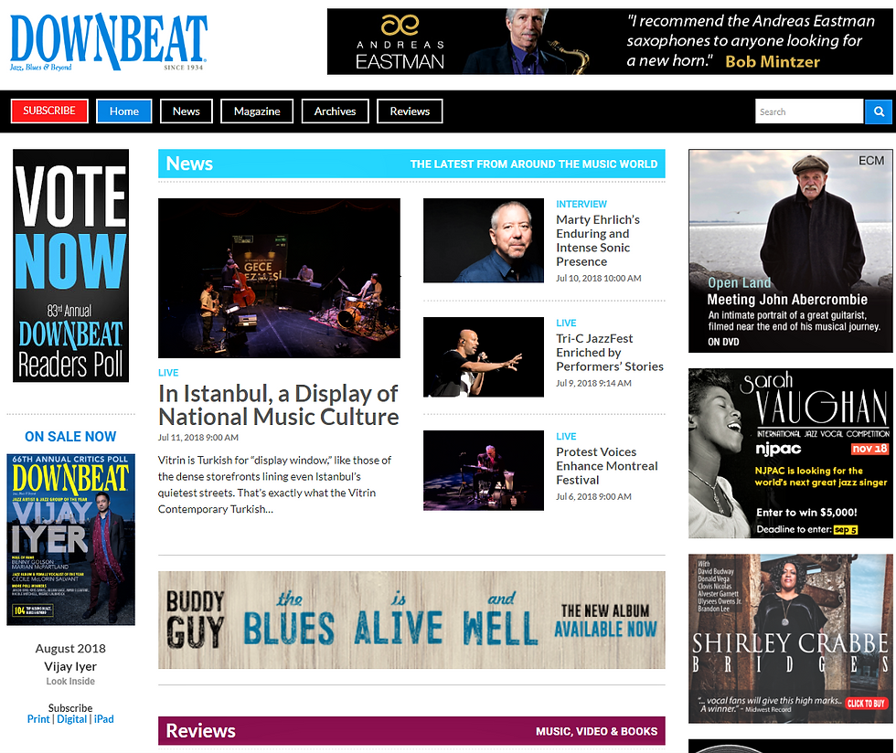 DOWNBEAT WEBSİTE 1.PAGE JULY 2018