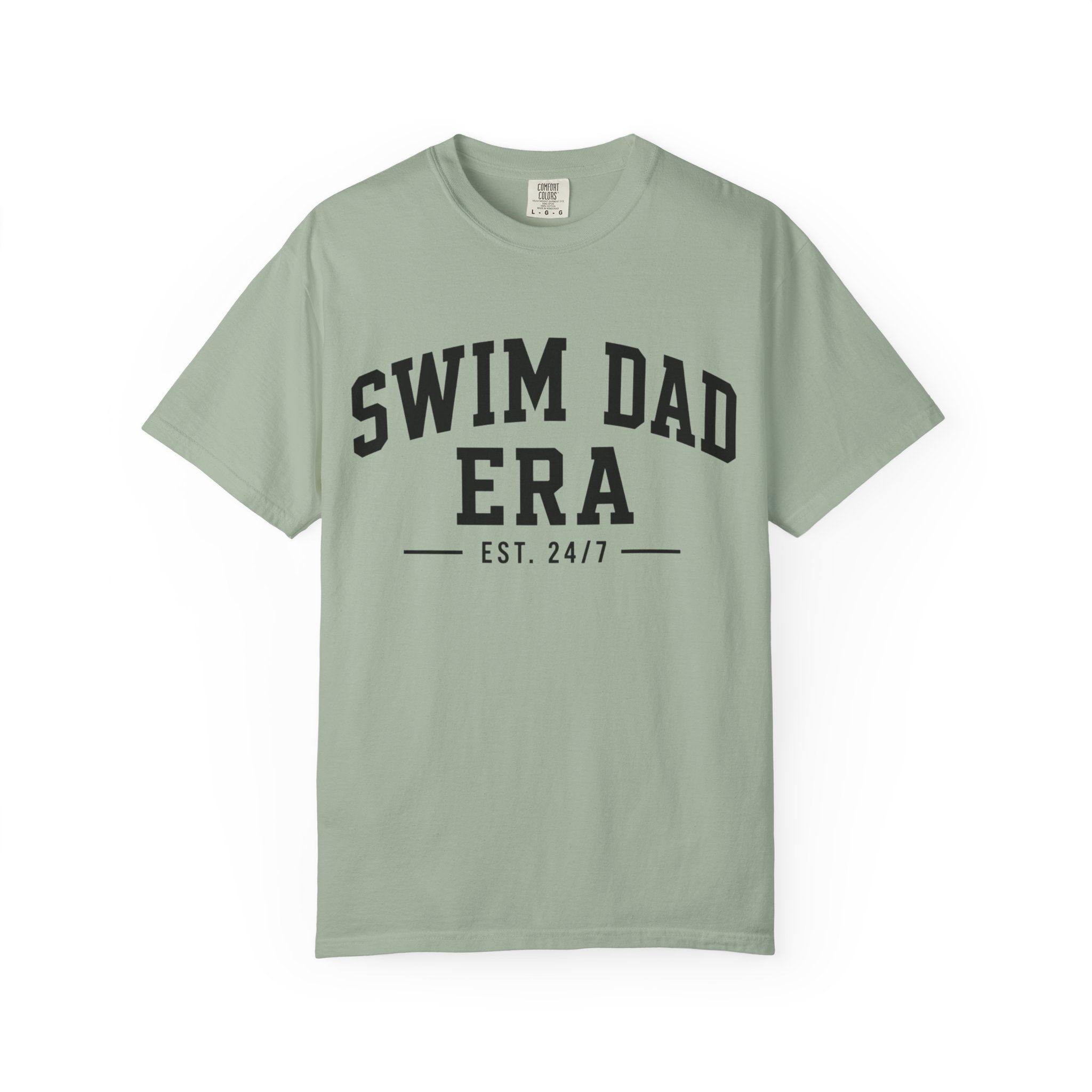 Swim Dad Era T-Shirt - Vintage Swim Coach Dad Tee (Est. 24/7)