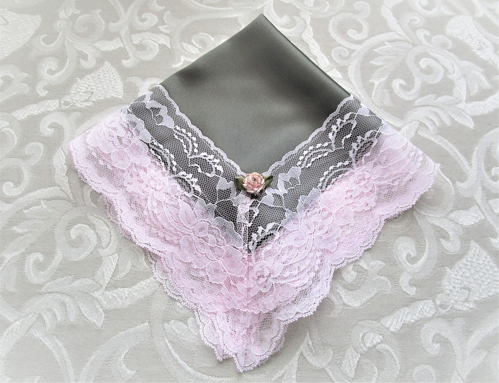 Thumbnail: Olive Green Satin Church Hankies