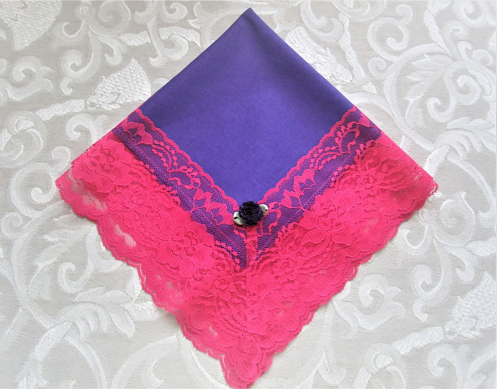 Thumbnail: Purple Cotton Church Hankies