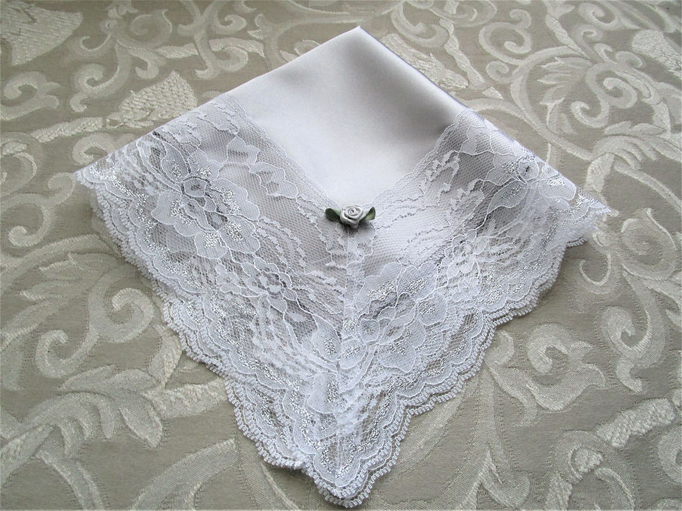 Thumbnail: Silver Satin Church Hankies