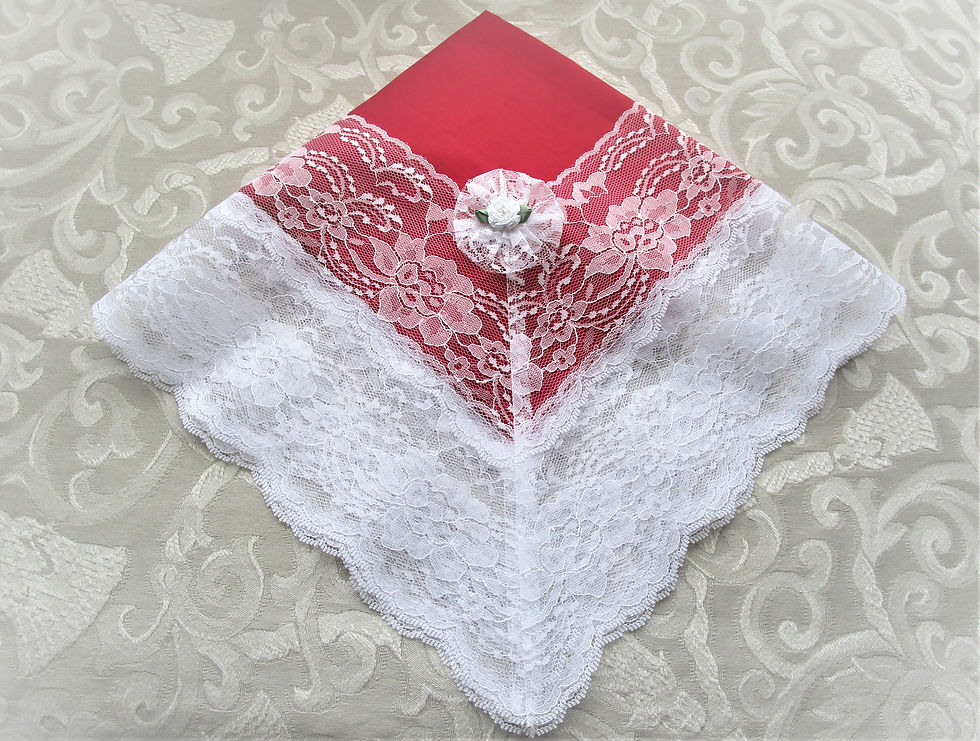 Thumbnail: Red Cotton Church Lap Scarves