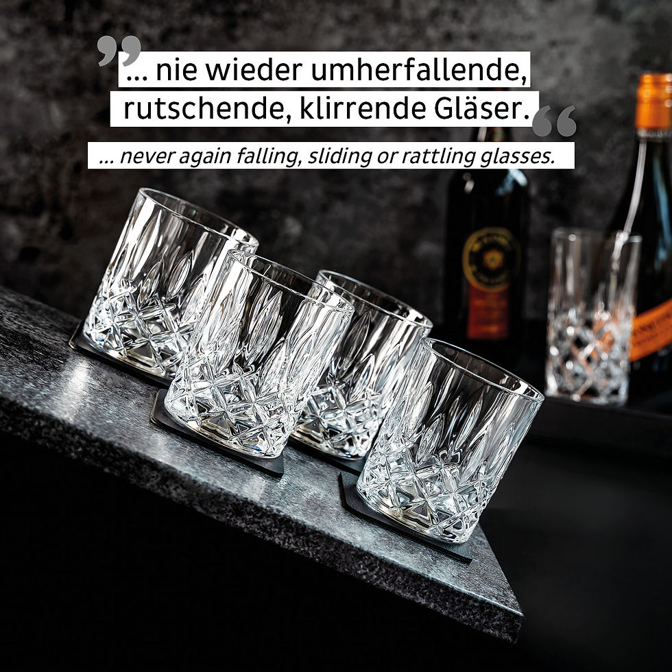 Thumbnail: Magnetic Crystal Glass WHISKY 4 x Crystal Glasses WHISKY