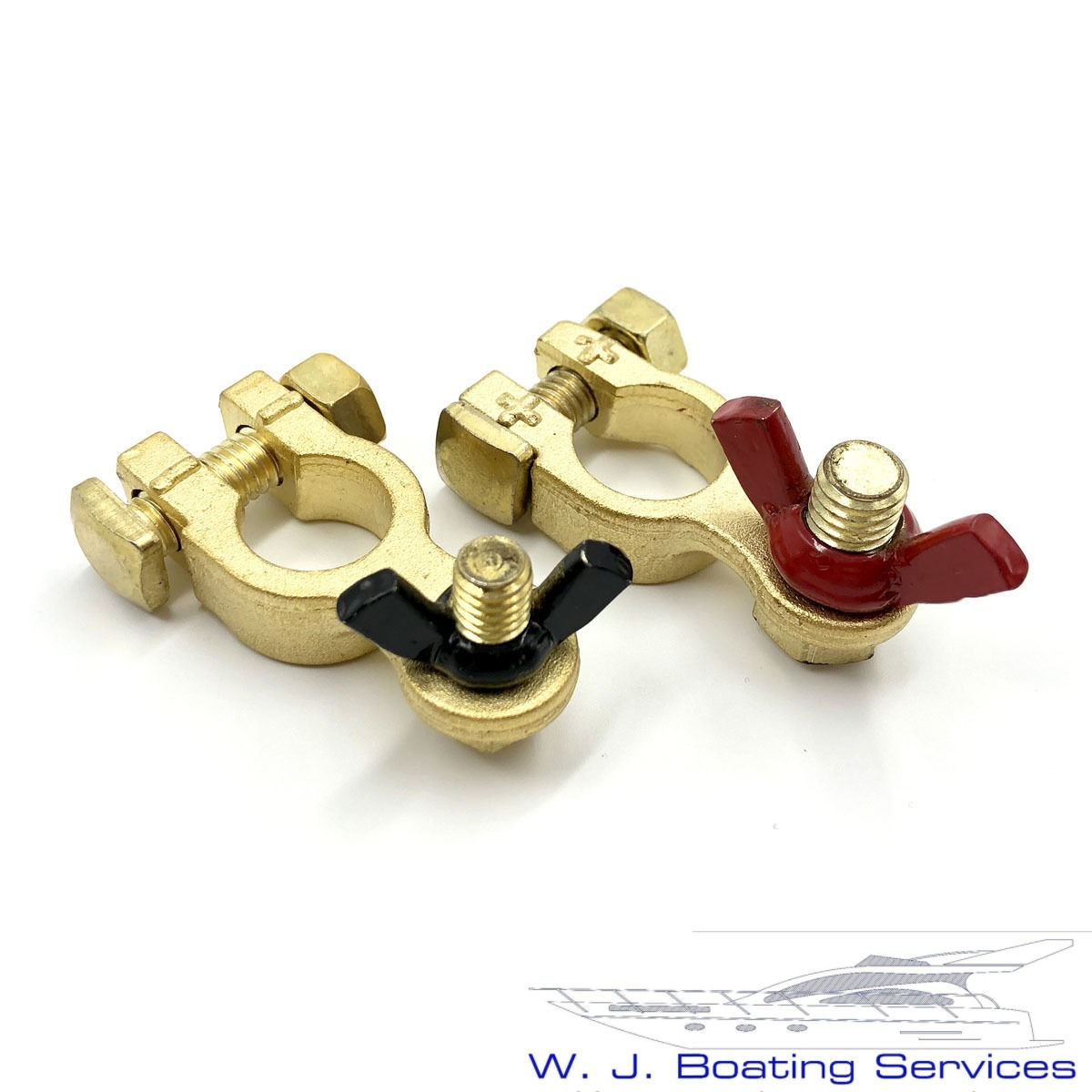 Pair of Bronze Battery Terminals