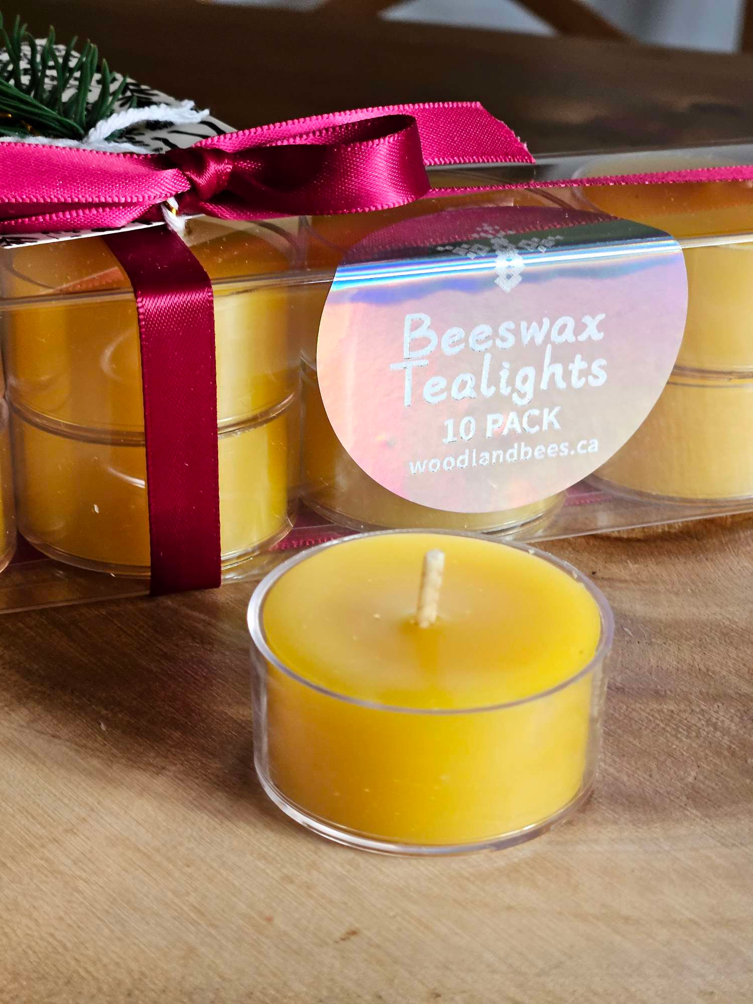 Beeswax Tealight Candles (set of 10)