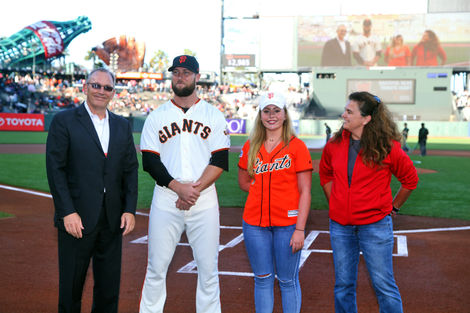 Sophia Anderson SF Giants Home-Plate Jefferson Award