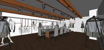 Cube fashion office interior design