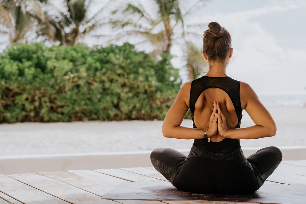yoga on the beach