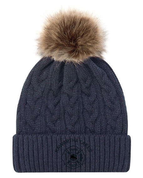 Thumbnail: CKL Fire Cuff Pom Pom Toque