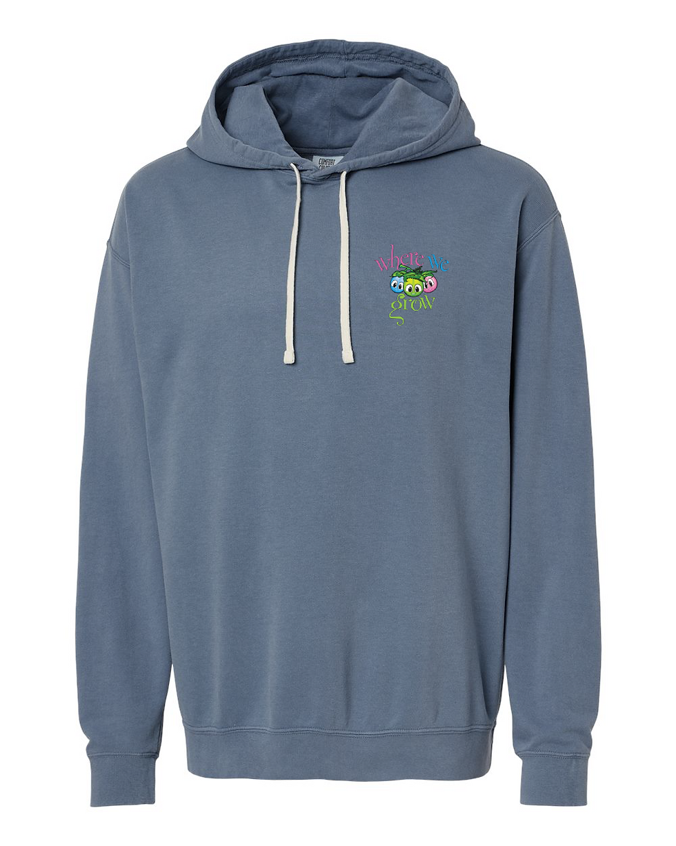 Thumbnail: Where We Grow Adult Lightweight Hooded Sweatshirt (1467)