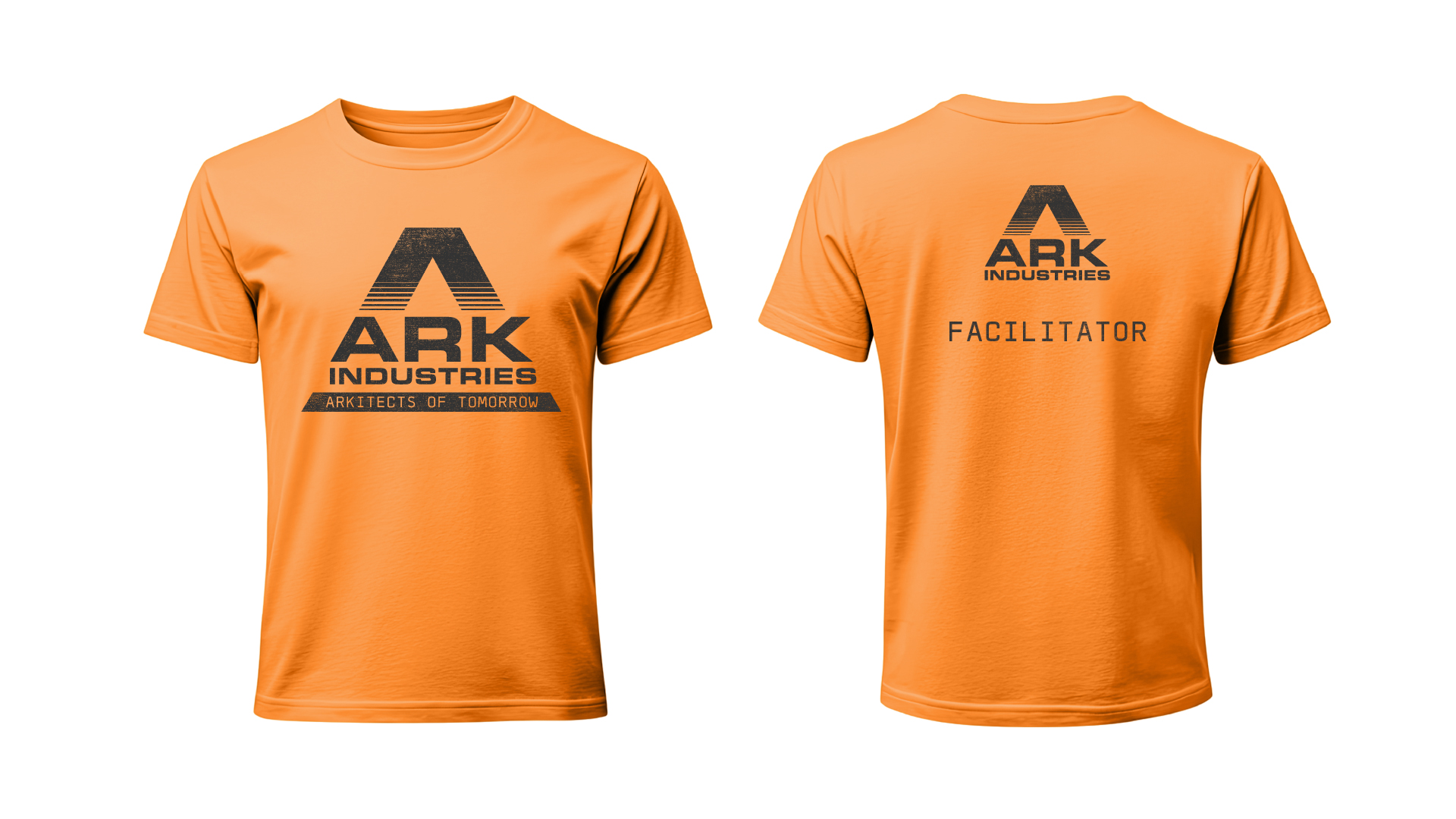 ARK Industries orange T-shirts