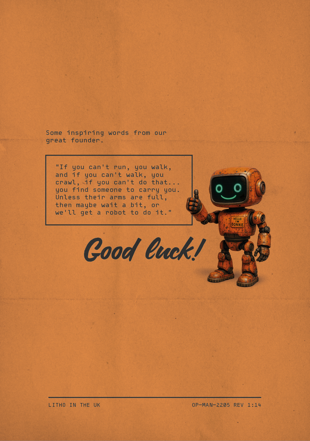 Operations Manual — back cover