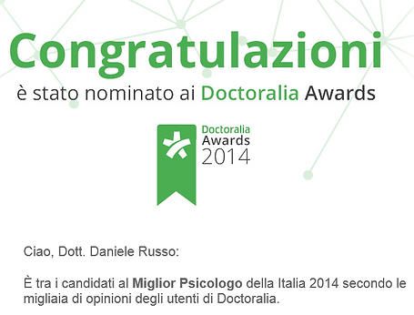 Psicologo, Palermo candidato Miglior Psicologo 2014