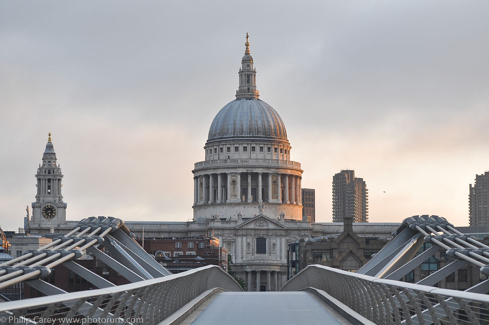 St paul's cathedral from the Millennium Bridge