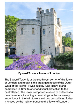 Baywards Tower - with descriptive text