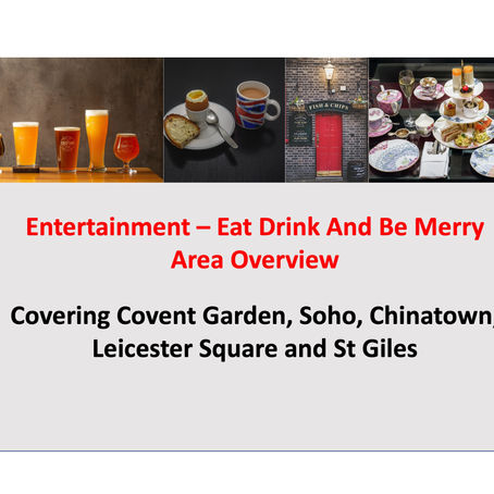 Eat, Drink and be Merry Virtual Tours in Soho, Covent Garden, Leicester Square, & Chinatown 