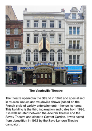 The Vaudeville Theatre on the Strand