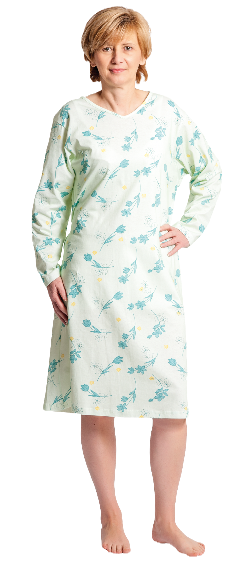Pflegehemd für Damen Farbe mint