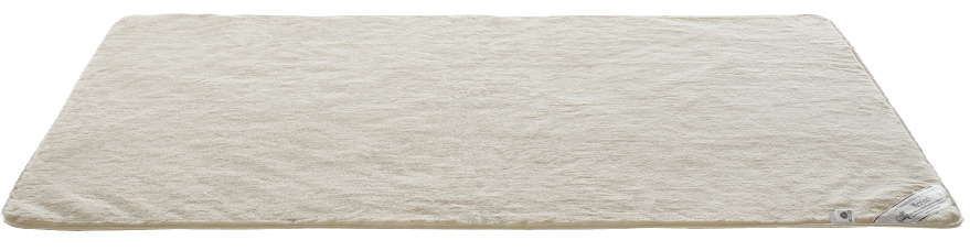 Merino Bettdecke Größe 140 x 200 cm in der Farbe beige