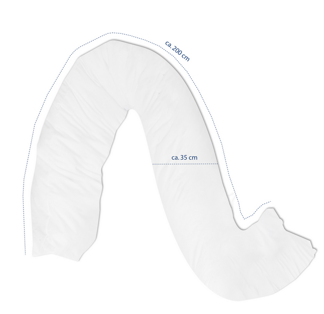 Lagerungsschlange Gr. 1 ohne Bezug mit Größenbeschreibung