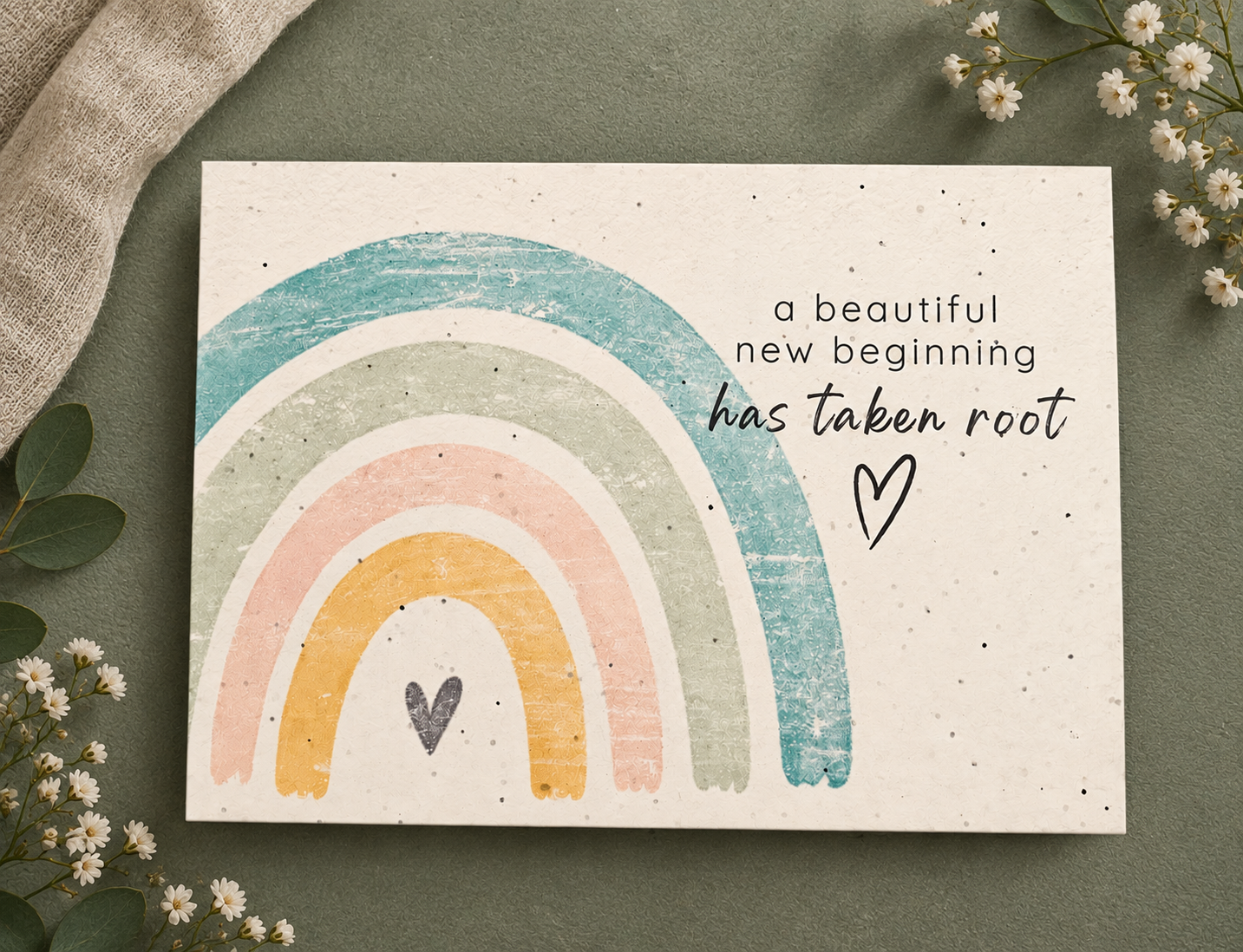 New Baby! - Pastel Rainbow