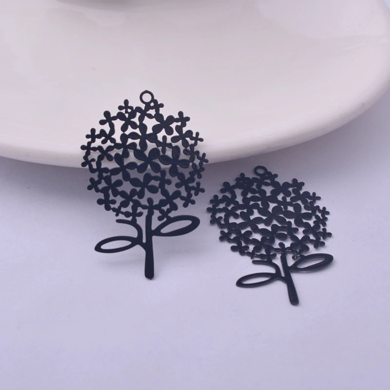 Miniaturbild: 2 estampes fleurs de pissenlit  - 35 x 20 mm - laiton - 10 coloris au choix
