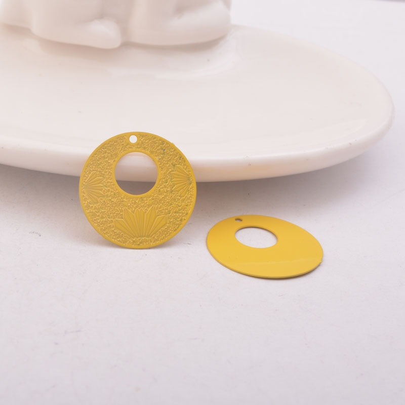 Miniatura: 2 estampes rondes - 21  mm - laiton - 10 coloris