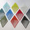 Thumbnail: 2 diamond prints - 55 x 37 mm - painted brass - 10 colors to choose from