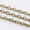 Miniatura: 3 x 2 mm - chaine maille ouverte - ovale plate - 7 coloris